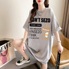 快適 ラウンドネック カジュアル 半袖 Tシャツ ワンピース＜U-8634＞