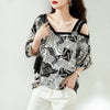 カジュアル ベアトップ お洒落 プリント Tシャツ カットソー＜U-3143＞