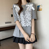 ファッション感満々 ロング丈 ゆったり 2色半袖Tシャツ＜U-10995＞