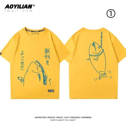 着回し力抜群 おすすめ シンプル プリントロゴ 半袖 Tシャツ-A2632