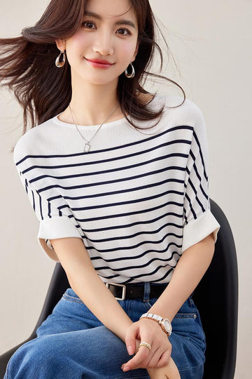 今季マストバイ ファッション カジュアル エレガント Tシャツ<U-6587>