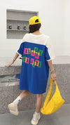 おすすめ 好感度UP 海外トレンド カジュアル 全3色 半袖 Tシャツ ワンピース ＜U-11556＞