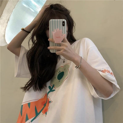 好感度満載 プリント 美感いっぱい Tシャツ カットソー＜U-3313＞