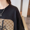 活躍する優秀アイテム 刺繍 個性的なデザイン 切り替え 2色選択 半袖 Tシャツ <U-9275>