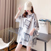 【半額！期間限定！！】美人度アップ プリント カジュアル ゆったり 半袖Tシャツ＜U-8490＞