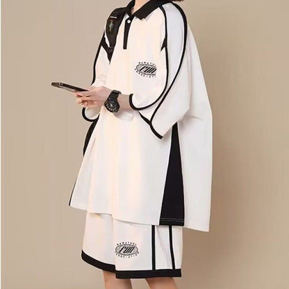 定番シンプル 半袖Ｔシャツⅹパンツセット 絶対流行 男女兼用<U-6538>
