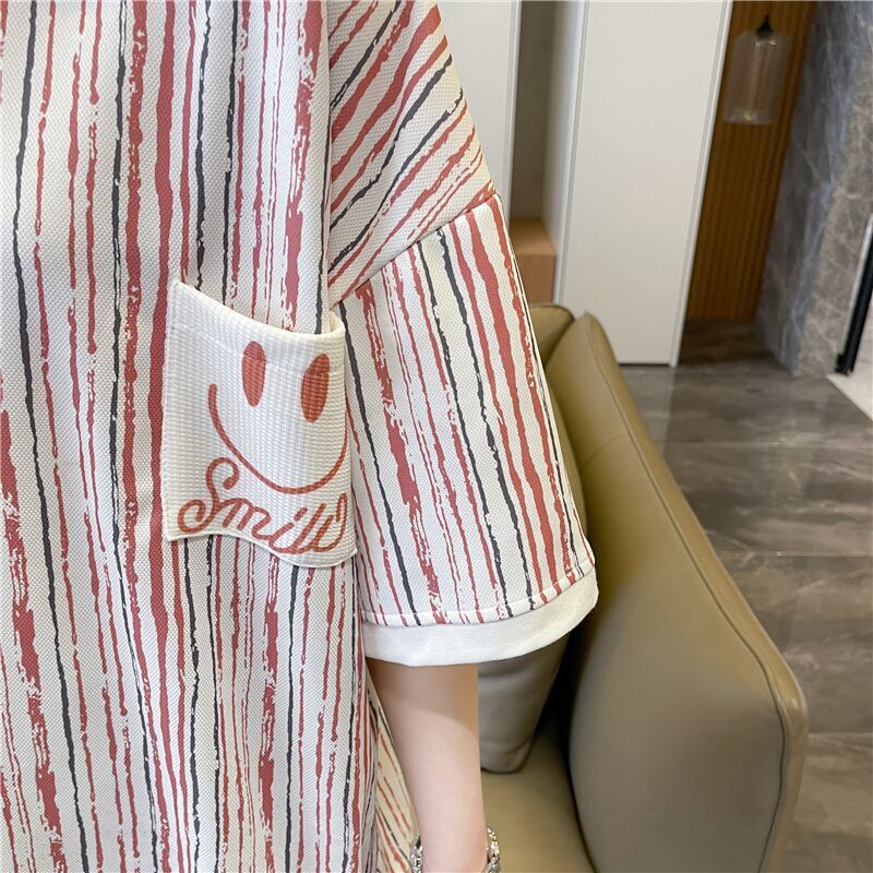 絶対流行 プリント カジュアル ゆったりトップス 半袖Tシャツ 全2色＜U-8314＞