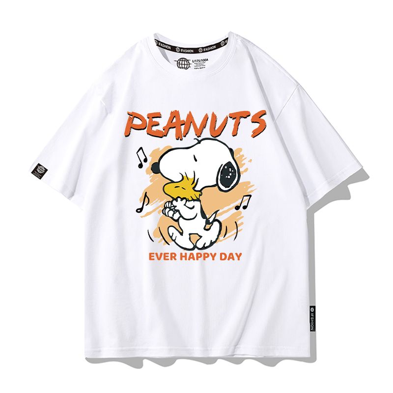 男女兼用 プリント カジュアル 半袖 Tシャツ U-13273