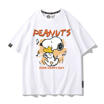 男女兼用 プリント カジュアル 半袖 Tシャツ U-13273
