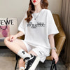 着心地抜群 切り替え 女性力を高める Tシャツ＋ショートパンツ セットアップ＜U-3553＞