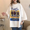 合わせやすい 切り替え 美人度アップ プリント Tシャツ カットソー＜U-3447＞