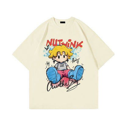 話題沸騰中 目を奪われる 流行新作 カジュアル ゆったり 全2色 半袖Tシャツ＜U-9295＞