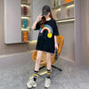 レインボースマイリーファッションオールマッチルーズ半袖Tシャツ<U-2860>