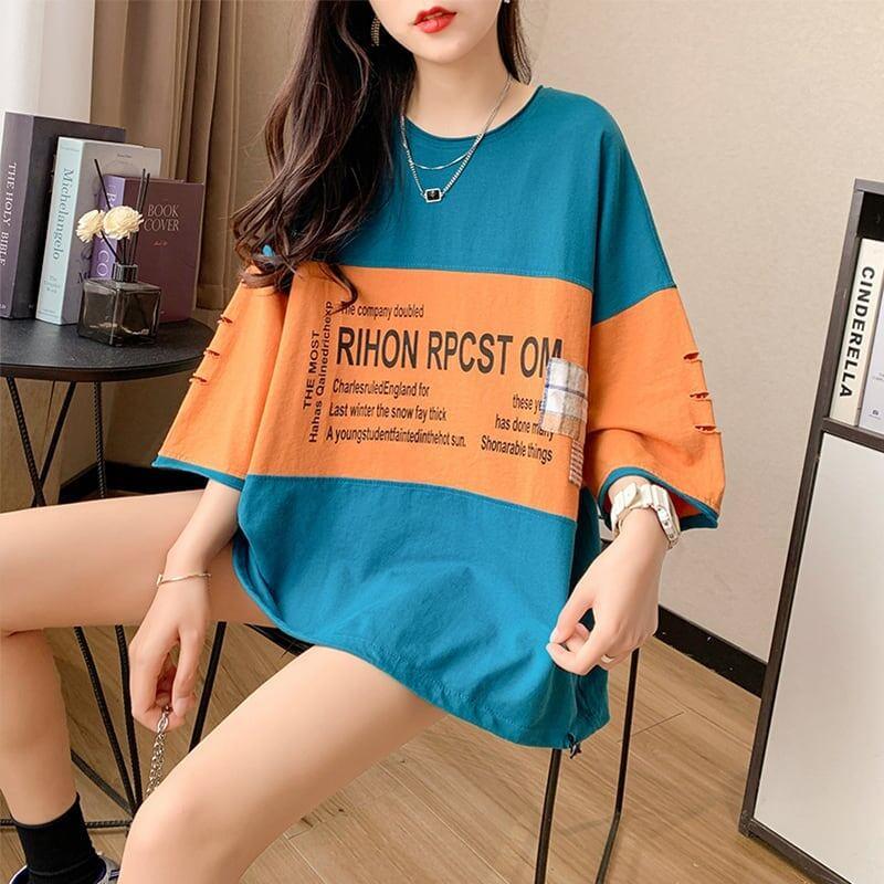 オシャレ度満点 3色選択可 美感いっぱい Tシャツ カットソー＜U-3042＞