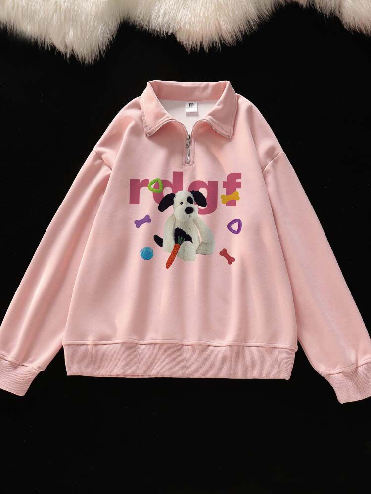 【裹起毛】好感度UP sweet系可愛い オシャレデザイン パーカー<U-10334>