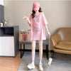 オシャレ度満点 切り替え 一目惚れ プリント Tシャツ カットソー＜U-3422＞