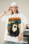 絶対欲しい デザイン性抜群 売り切れ必至 ファッション プリント 4色選択 半袖Tシャツ＜U-9293＞