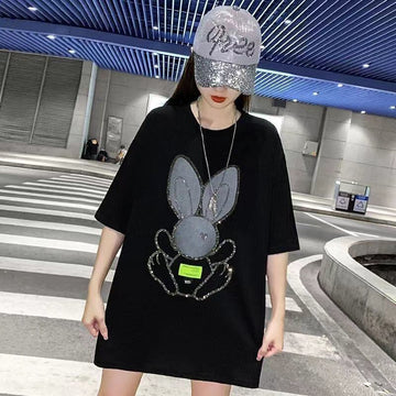着回し力抜群 ホットダイヤモンド 新作 全2色 半袖Tシャツ カットソー ＜U-8703＞