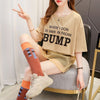 絶対欲しい レイヤード風 個性派 プリントTシャツ ゆったり半袖＜U-8101＞