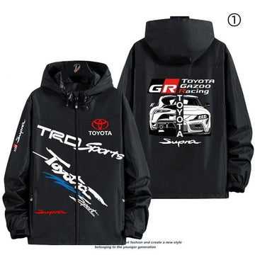 おすすめ 防風 撥水加工 運転 スポーツ コラボ 二種3色 マウンテンパーカー-A1657