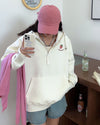 定番シンプル  いちごロゴ パーカ全4色トップス<U-4791>