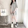 ファッション 切り替え ゆったり感アップ Tシャツ＋ショートパンツ セットアップ＜U-3616＞