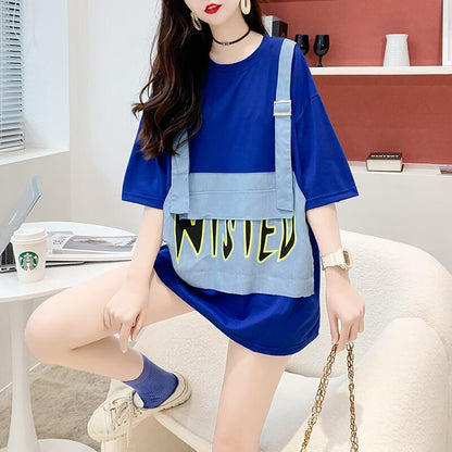 絶対欲しい カジュアル 上質 レイヤード風 全3色 半袖Tシャツ カットソー ＜U-8668＞