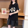 絶対欲しい ネコ カジュアル デザイン ゆったり 半袖 Tシャツ＜U-8658＞