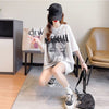 美人度アップ 切り替え ファッション プリント Tシャツ カットソー＜U-3399＞