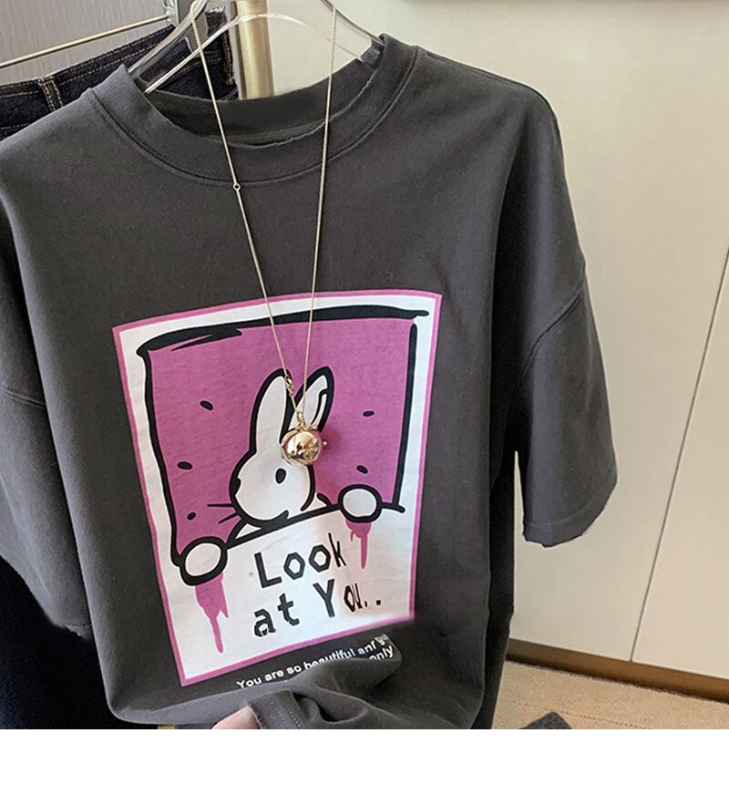 おすすめ 着心地良い ファッション感満々 プリント 半袖 Tシャツ <U-9127>