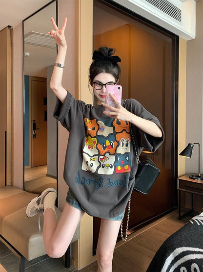 話題沸騰中 高級感溢れる オシャレ度満点 Tシャツ カットソー＜U-8369＞