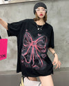 個性的なデザイン プリント ラウンドネック 半袖 Tシャツ カットソー＜U-8273＞