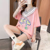 【半額！期間限定！！】オシャレ度満点 キュート 着心地抜群 プリント 全3色 Tシャツ カットソー＜U-8536＞