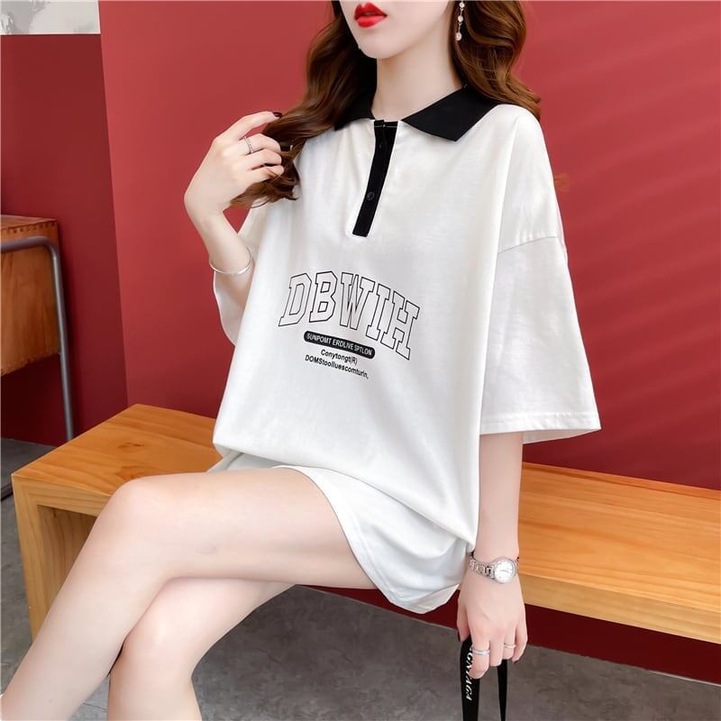 カジュアル 切り替え 着心地抜群 プリント Tシャツ カットソー＜U-3622＞