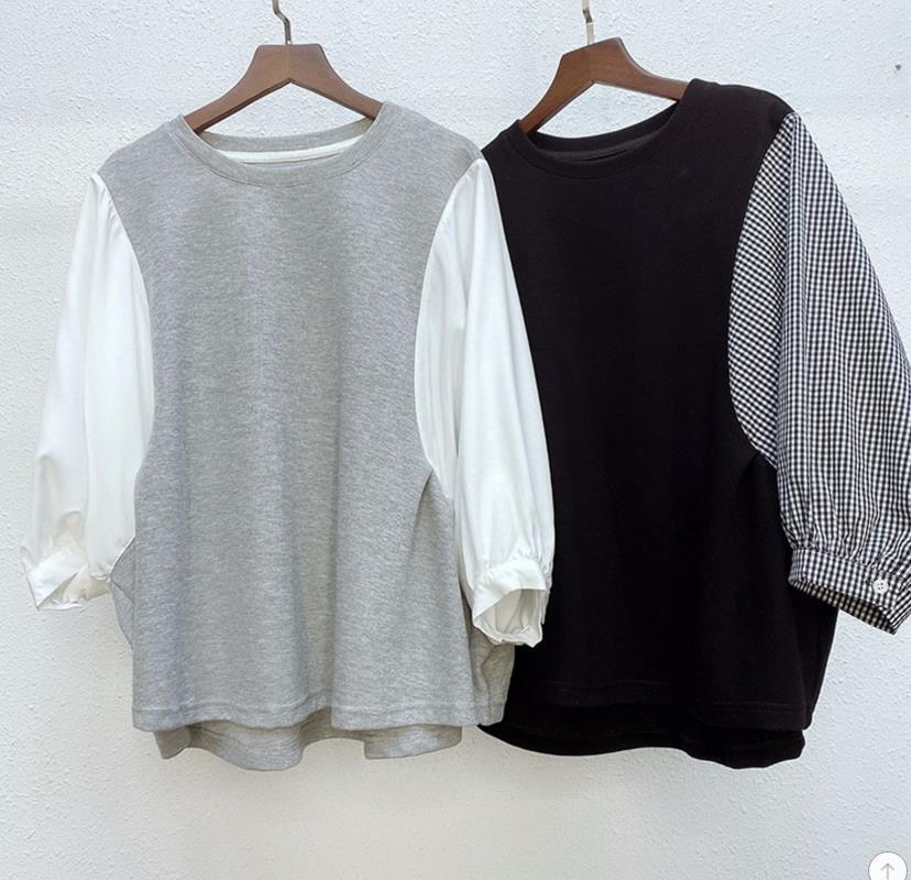 おすすめ 早い者勝ち 大人可愛い カジュアル 共2色 Tシャツ<U-12155>