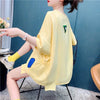 好感度満載 切り替え 美感いっぱい プリント Tシャツ カットソー＜U-3627＞