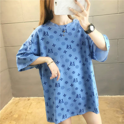 高級感溢れる プリント 美感いっぱい Tシャツ カットソー＜U-3316＞