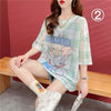 女子マスト 半袖 ラウンドネック ワンピース Tシャツ＜U-8635＞