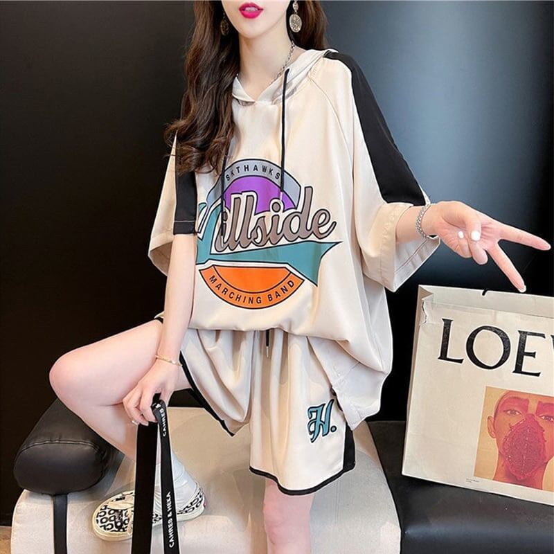 高級感溢れる Tシャツ＋ショートパンツ 好感度満載 セットアップ＜U-3473＞