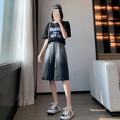 絶対欲しい オシャレ度満点 ゆったり感アップ ディップダイ デニム パンツ＜U-8303＞