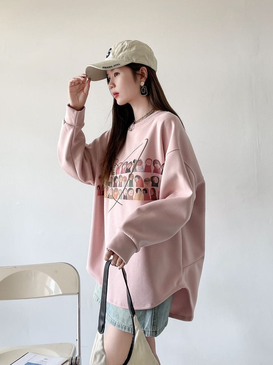 着回し力抜群 sweet系可愛い オシャレデザイン スウェット<U-10565>