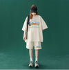 【半額セール】早い者勝ち  半袖Ｔシャツⅹパンツセット全4色 男女兼用<U-6553>