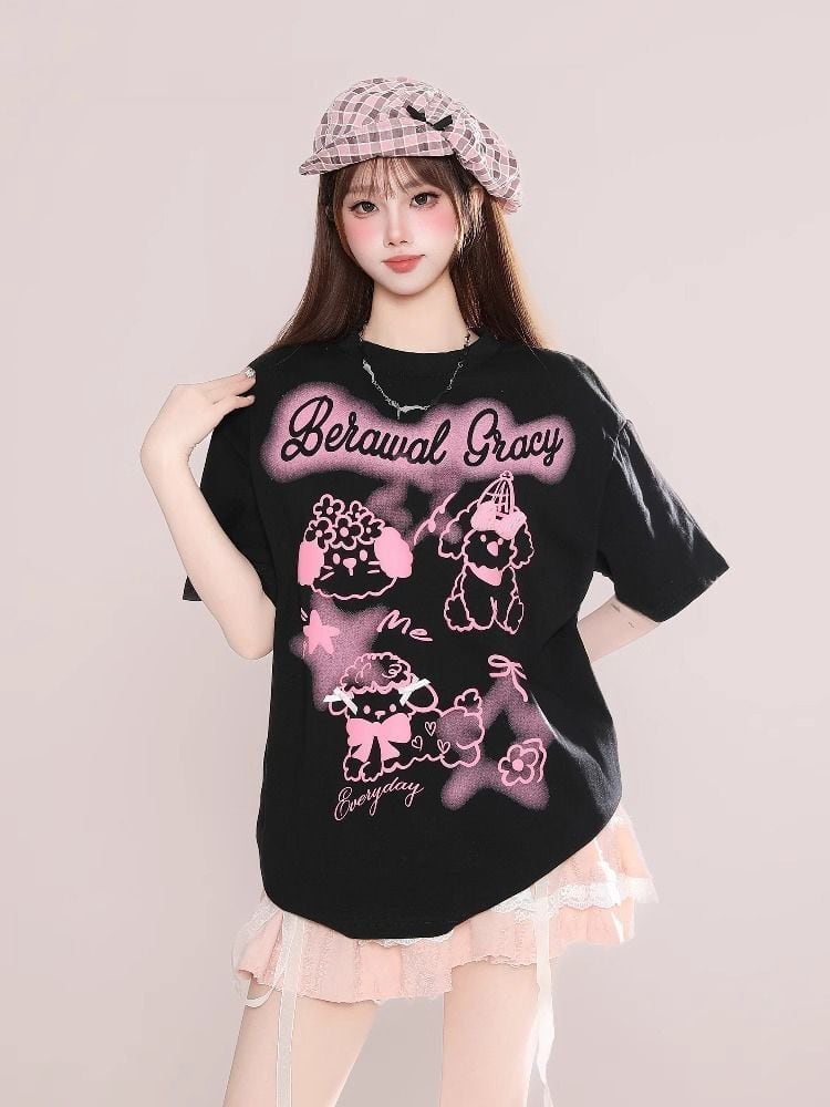 美人度アップ 売れ筋 話題沸騰中 絶対流行 早い者勝ち カジュアル 2色選択 Tシャツ<U-11279>