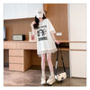 売り切れ必至 レース ファッション 切り替え ゆったり 半袖Tシャツ＜U-8480＞