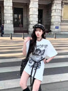 美人度アップ 絶対流行 売れ筋 早い者勝ち カジュアル 2色選択 Tシャツ<U-11522>