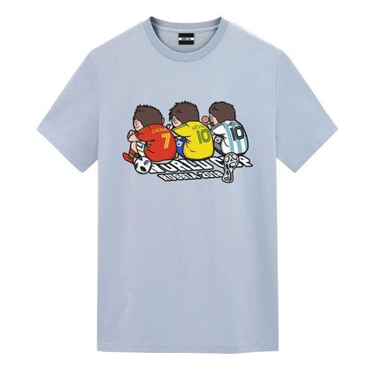 期間限定 特別デザイン カジュアル プリント 全3色 半袖 Tシャツ <U-8838>