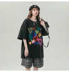 売り切れ必至 プリント ファッション 4色選択 半袖Tシャツ＜U-8594＞