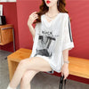 デザイン感 プリント チャーミング Tシャツ カットソー＜U-3476＞