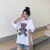 キュート プリント ファッション ゆったり 全4色 半袖 Tシャツ＜U-11521＞