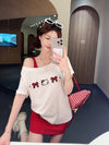 売れ筋 早い者勝ち 絶対流行 カジュアル Tシャツ<U-11405>